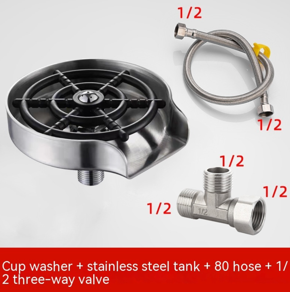 Bar Counter Cup Washer Sink High-pressure water spray